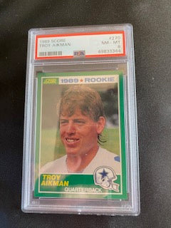 Aikman, Troy 1989 Score PSA 8  #270  ROOKIE COWBOYS
