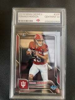 Mendoza, Fernando 2025 Bowman Chrome PTA 10  #109  ROOKIE