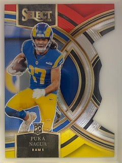Nacua, Puka 2023 Select red yellow die cut 199 ROOKIE RAMS