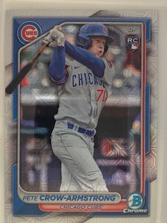 Crow-Armstrong, Pete  2024 Bowman Chrome mojo refractor  #85  ROOKIE CUBS