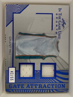 Hill, Grant  2025 Leaf In the Game Used patch  42/55  #ga12  PISTONS SUNS