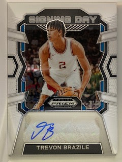 Brazile, Trevon 2024 Prizm signing day autograph #sd-brz  ROOKIE RAZORBACKS