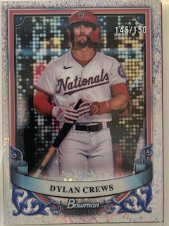Crews, Dylan 2024 Bowman sterling mini diamonds 145/150  #bsp11  ROOKIE NATIONALS