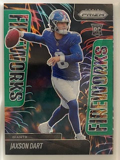 Dart, Jaxson 2025 Prizm fireworks green 6  ROOKIE GIANTS