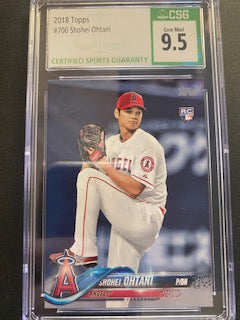 Ohtani, Shohei 2018 Topps CSG 9.5  700  ROOKIE ANGELS DODGERS