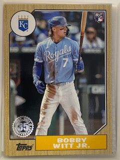 Witt, Bobby Jr. 2022 Topps 1987  87tbu-7  ROOKIE ROYALS