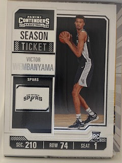 Wembanyama, Victor 2023 Panini contenders #11  ROOKIE SPURS