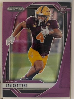 Skattebo, Cam 2025 Prizm Draft purple 64/99  #9  ROOKIE GIANTS