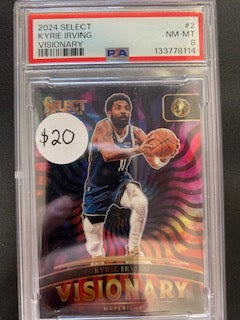 Irving, Kyrie 2024 Select visionary PSA 8  #2  CAVALIERS MAVERICKS CELTICS