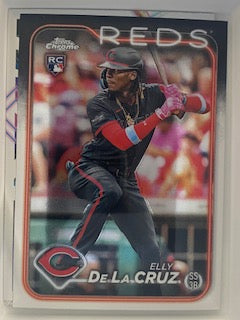De la Cruz, Elly 2024 Topps Chrome #44  ROOKIE REDS