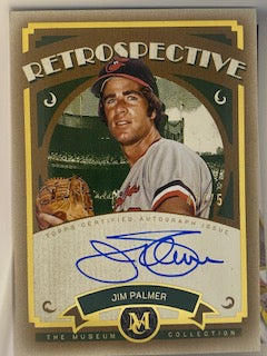 Palmer, Jim 2025 Topps Museum retrospective autograph gold 47/75  ORIOLES
