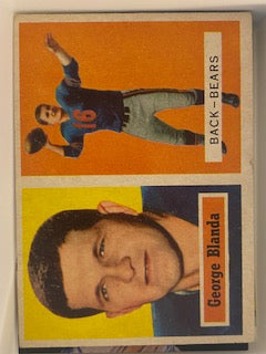 Blanda, George 1957 Topps 31  BEARS RAIDERS