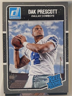 Prescott, Dak 2016 Donruss rated rookie 362  ROOKIE COWBOYS
