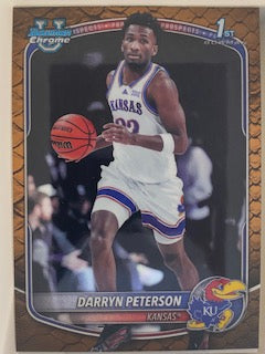 Peterson, Darryn 2025 Bowman chrome reptilian bcp2  ROOKIE GRIZZLIES