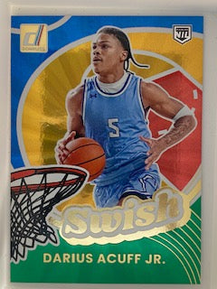 Acuff, Darius 2025 Donruss Swish green holo #3  RAZORBACKS KINGS
