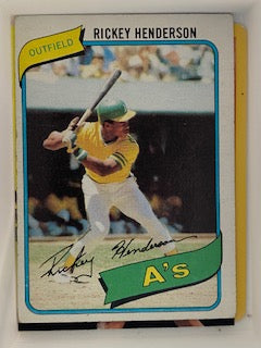 Henderson, Rickey 1980 Topps 482  ROOKIE A'S ATHLETICS