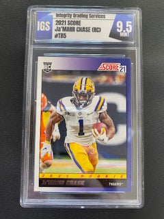 Chase, Ja'Marr  2021 Score throwback  IGS 9.5  #tb5  ROOKIE BENGALS