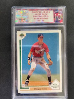 Jones, Chipper 1991 Upper Deck Vintage 10  #55  ROOKIE BRAVES