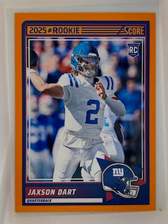 Dart, Jaxson 2025 Score orange  #35  ROOKIE GIANTS