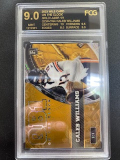 Williams, Caleb 2023 Wild Card On the clock 1/1  #ocwcw4  ROOKIE BEARS SOONERS