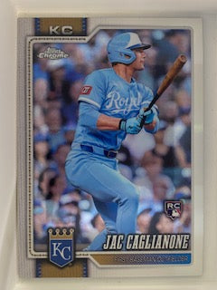 Caglianone, Jac 2026 Topps chrome refractor #131  ROOKIE ROYALS