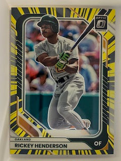Henderson, Rickey 2026 Donruss Optic electricity 37/69  #50  A's ATHLETICS YANKEES