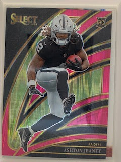 Jeanty, Ashton 2025 Select club level pink shock #204  ROOKIE RAIDERS