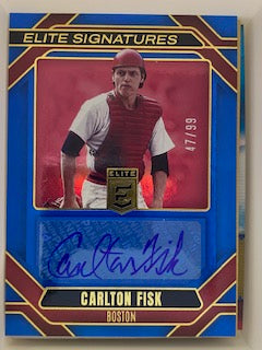 Fisk, Carlton 2026 Donruss elite signatures 47/99 autograph #escf  RED SOX WHITE SOX
