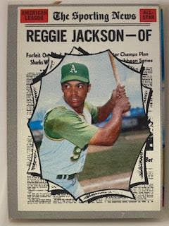 Jackson, Reggie 1970 Topps sporting news #459  A'S YANKEES