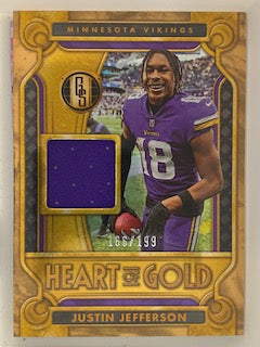 Jefferson, Justin 2023 Panini Gold Standard Heart of Gold #2 166/199  VIKINGS