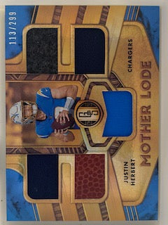 Herbert, Justin 2021 Panini Gold Standard mother lode 113/299 #mljh  CHARGERS