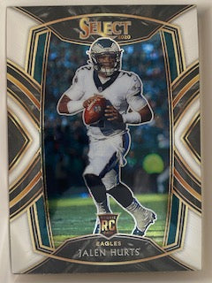 Hurts, Jalen 2020 Select club level #250  ROOKIE SOONERS EAGLES