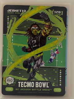 Jeanty, Ashton 2025 Bo Jackson Arena Tecmo Jeanetic glow bf90  ROOKIE RAIDERS