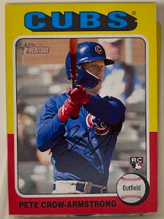 Crow-Armstrong 2024 Topps Heritage #177  ROOKIE CUBS