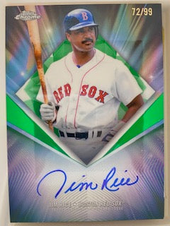 Rice, Jim  2026 Topps Chrome autograph  72/99  #75djr  RED SOX