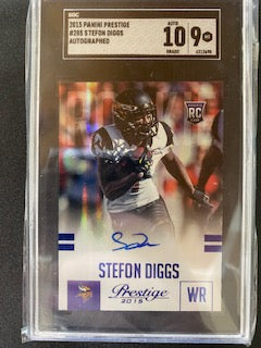 Diggs, Stefon  2015 Prestige autograph SGC 10  #285  ROOKIE RAVENS BILLS