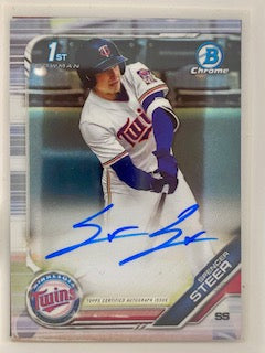 Steer, Spencer  2026 Bowman chrome draft autograph  #cdasst  ROOKIE REDS