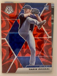 Skubal, Tarik  2021 Panini Mosaic red #246  ROOKIE TIGERS DODGERS