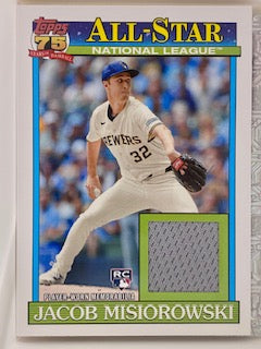 Misiorowski, Jacob  2026 Topps 1991 All-star patch  #91asrjmi  ROOKIE BREWERS