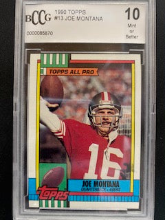 Montana, Joe 1990 Topps BCCG 10  #13  49ERS CHIEFS