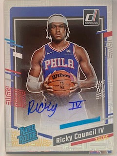 Council, Ricky IV  2023  Donruss rated rookie auto mojo  #258  ROOKIE RAZORBACKS