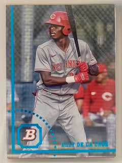 De la Cruz, Elly  2022 Bowman heritage prospects refractor #bhp104  ROOKIE REDS