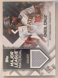 Cruz, Oneil  2022 Topps major league materials patch #mlmoc  ROOKIE PIRATES