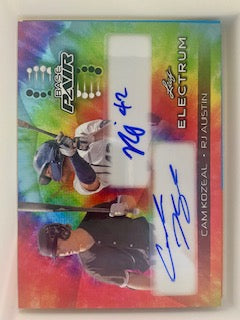Kozeal, Cam  2024  Leaf electrum tie dye autograph  20/35  #bp2  ROOKIE RAZORBACKS