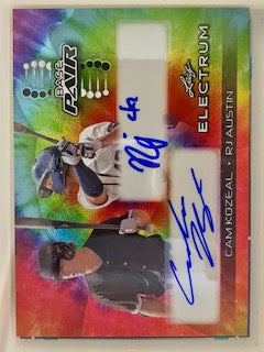 Kozeal, Cam 2024 Leaf electrum basic pair autograph 4/35  bp2  ROOKIE RAZORBACKS