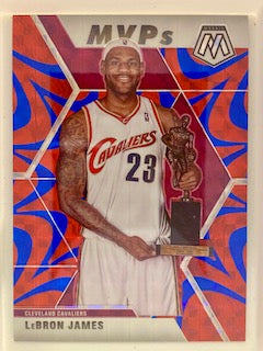 James, Lebron 2019 Panini Mosaic blue reactive #298  LAKERS CAVALIERS HEAT SIXERS