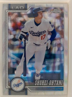 Ohtani, Shohei 2026 Topps Chrome raywave refractor #1  DODGERS ANGELS