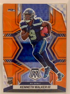 Walker, Kenneth III  2022 Panini Mosaic orange reactive  #284  ROOKIE SEAHAWKS CHIEFS