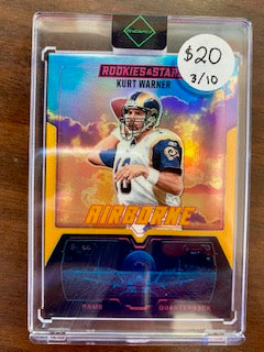 Warner, Kurt  2025 Rookies & Stars airborne gold 3/10  #15  RAMS CARDINALS
