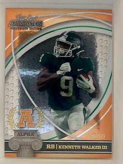 Walker, Kenneth 2021 Wild Card Alumination  48/99  #ana10  ROOKIE CHIEFS SEAHAWKS